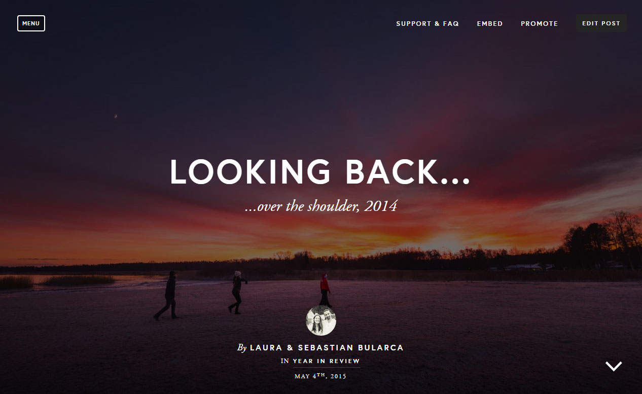Looking Back …over the shoulder, 2014